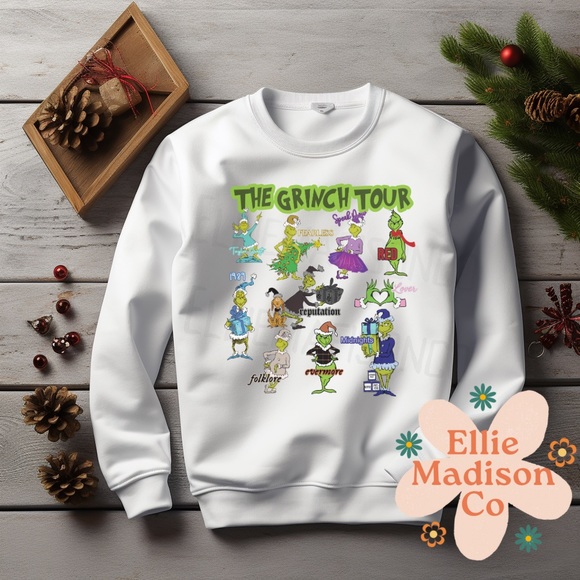 The Grinch Tour inspired by Taylor Swift Eras Tour | Crewneck | Sweatshirt - Picture 7 of 11
